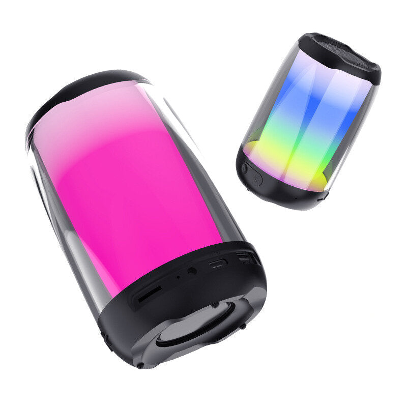 Bluetooth Speaker 360Stereo Sound FM Radio Wireless Portable TWS Speaker Color Light Woofer Speakers Computer Outdoor Mini Loudspeaker