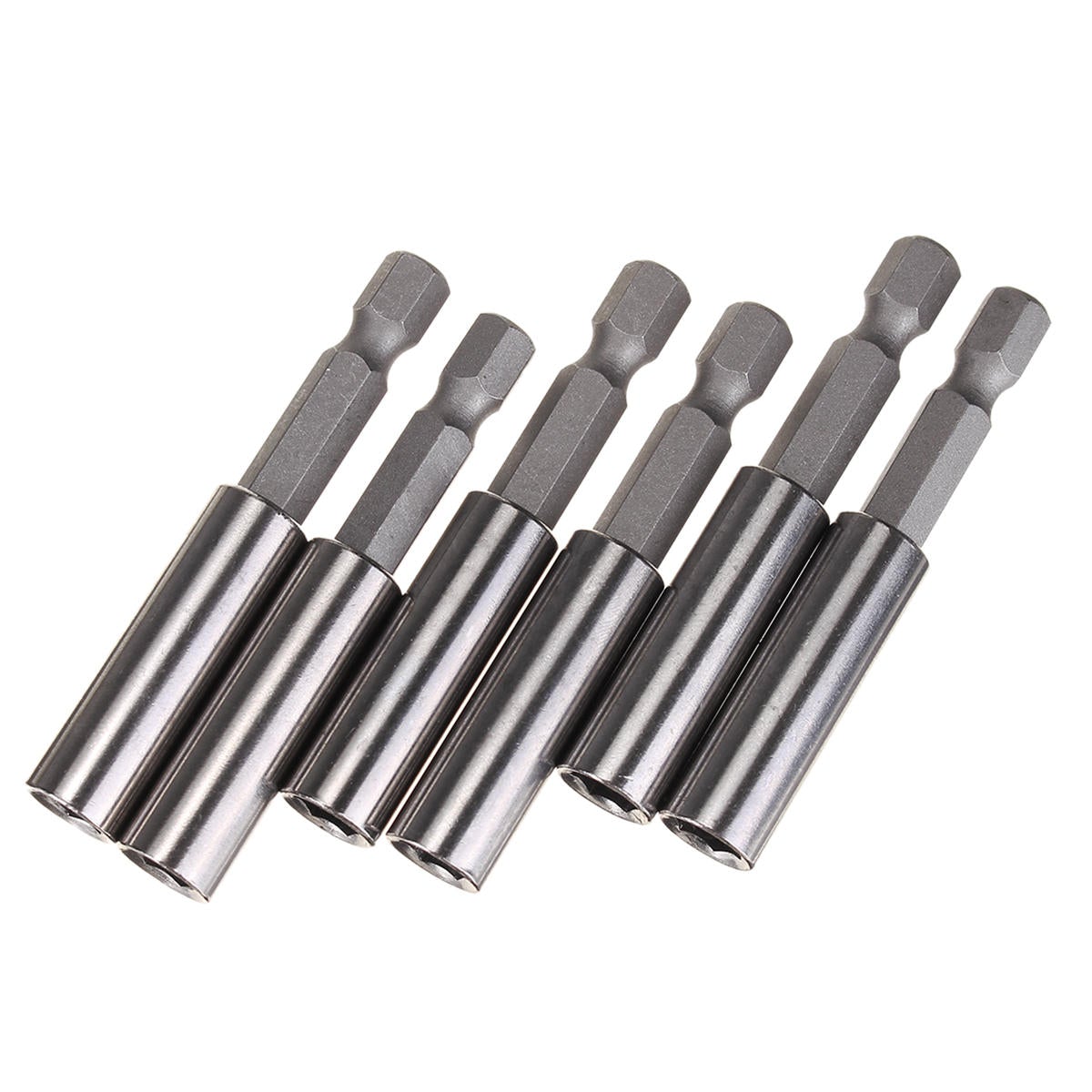 10pcs Socket Drill Bit Holder Hex Shank Magnetic Extension for Screwdriver