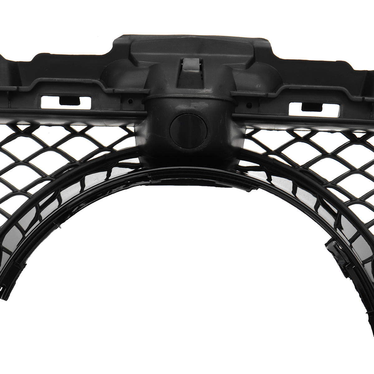 Black AMG C63 Style Grill Grille For Mercedes Benz With Camera