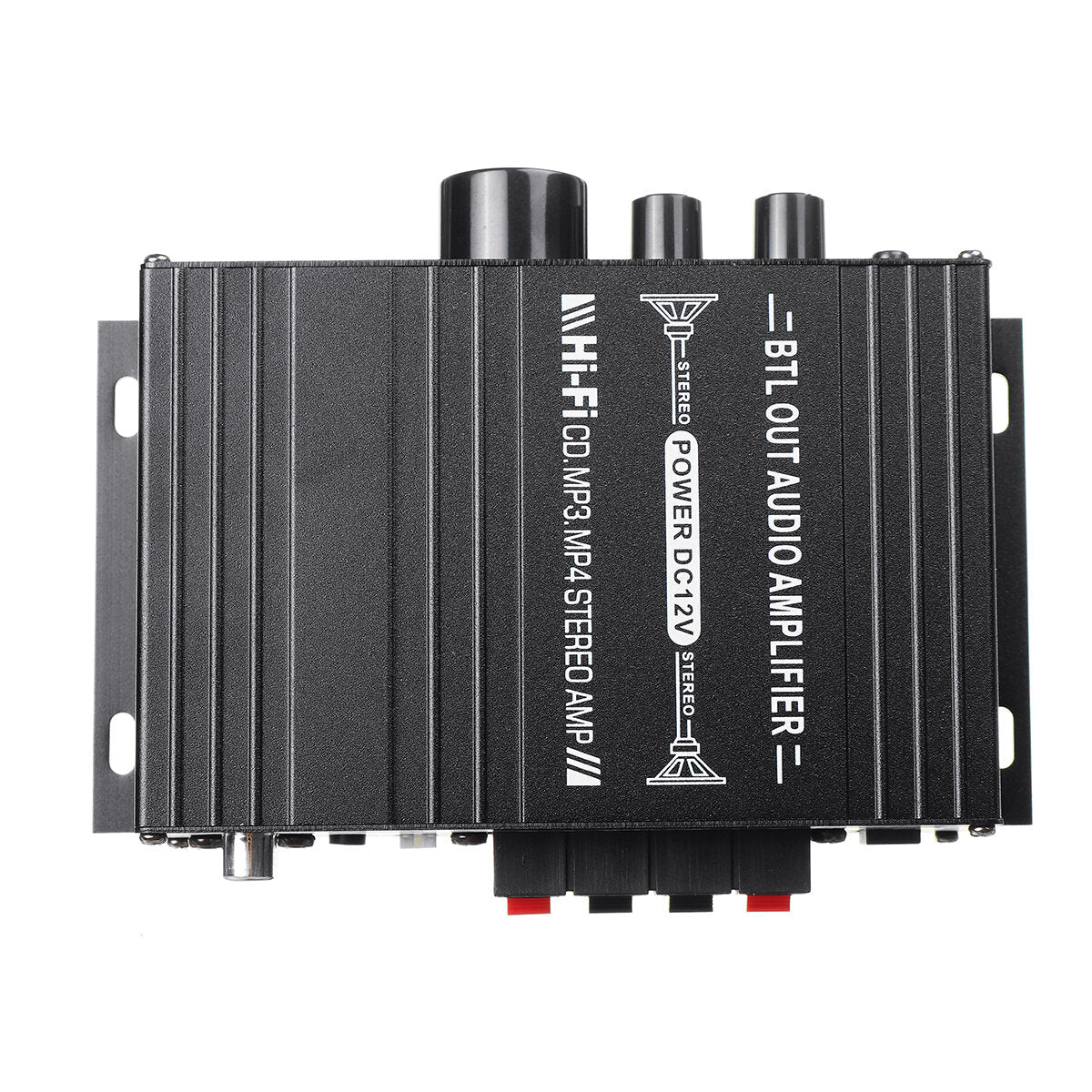 12V 40W+40W Bluetooth Car Home 12V/220V Power Amplifier Hi-Fi Audio Stereo Amp