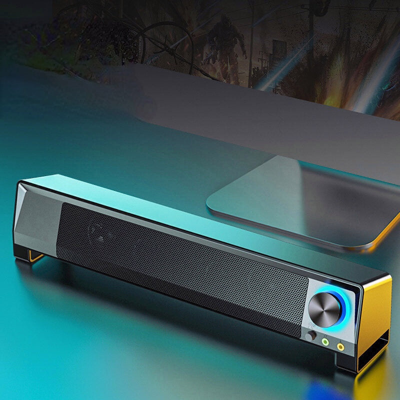 Bluetooth Soundbar TV Bar Computer 2.1 Channel Bass Subwoofer AUX Wired Wireless Bluetooth PC Home Theater System Speakers With Mic