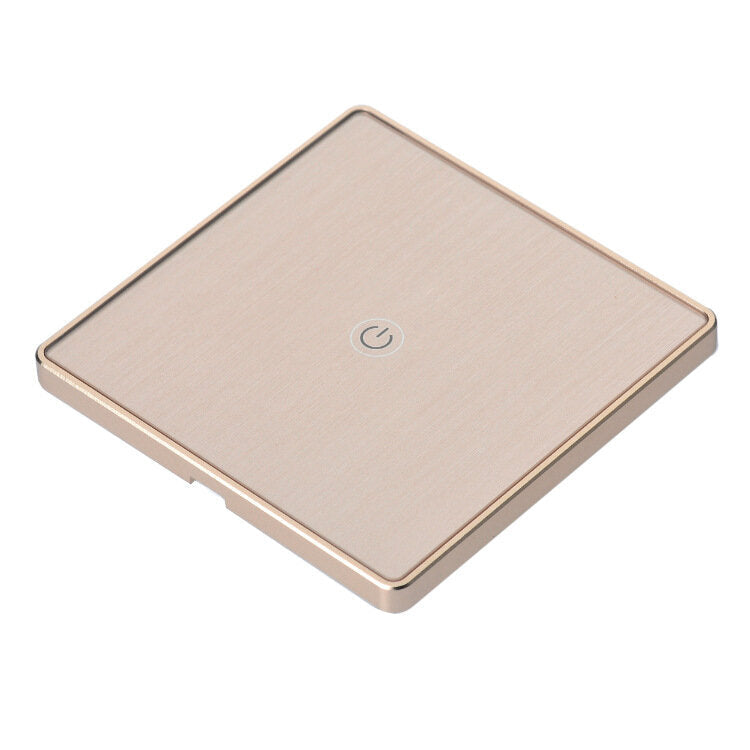 EU Standard 1/2/3 Gang Metal Frame Smart Switch Remote Control Light Switch Work with Alexa Google Home