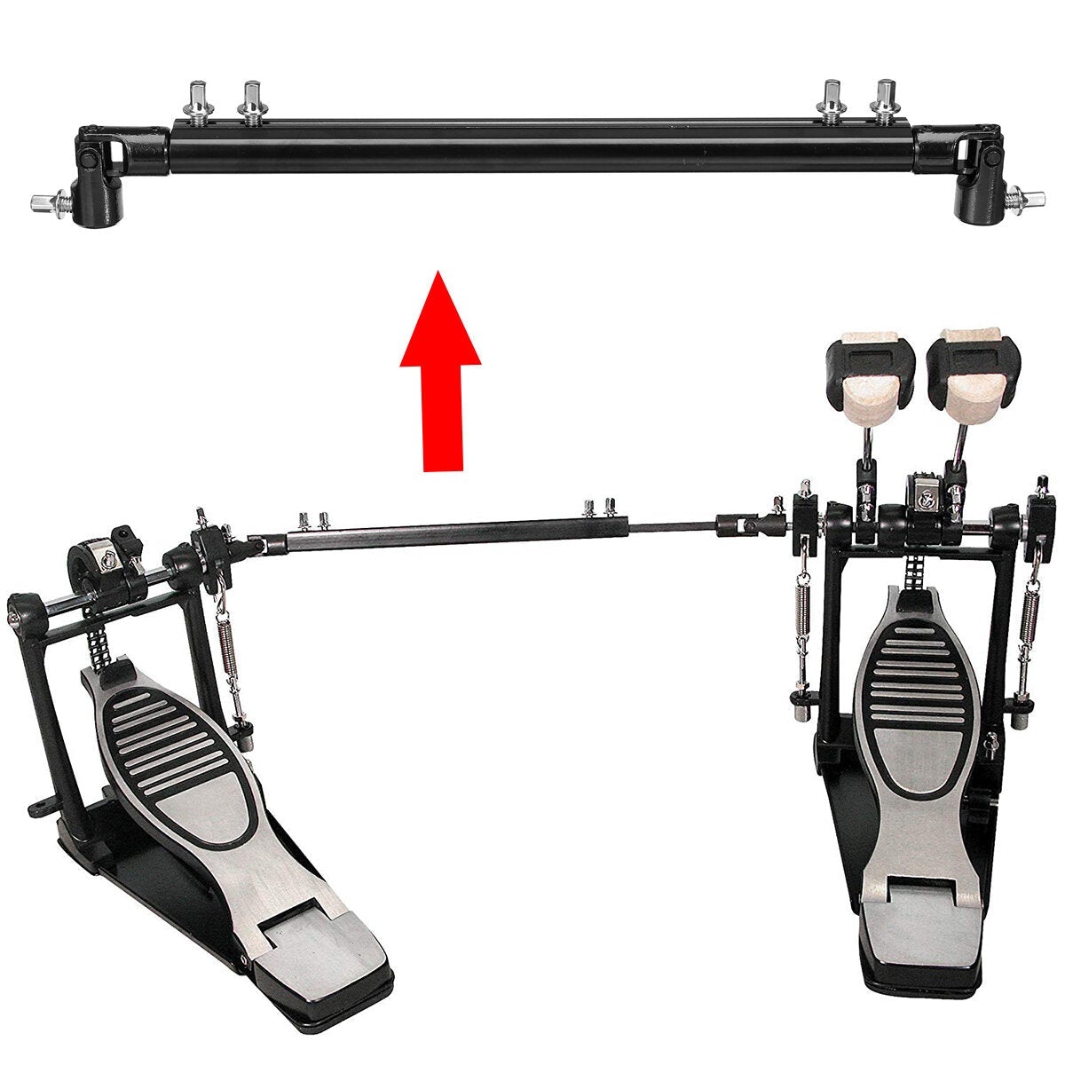 13.78 Inch Double Bass Kick Drum Pedal Link Linkage Connecting Bar Driveshaft Rod