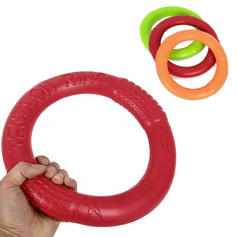 Pet Flying Discs Dog Training Ring Puller Resistant Bite For Outdoor Game