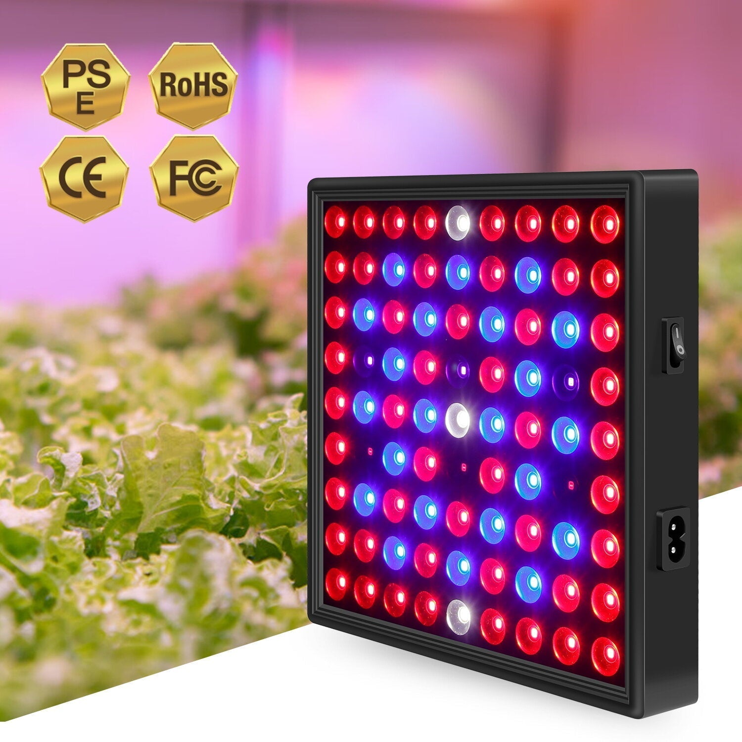 AC85V~265V 81LED/169LED Full Spectrum Grow Light Plant Light with Hanging Kit for Greenhouse Farms