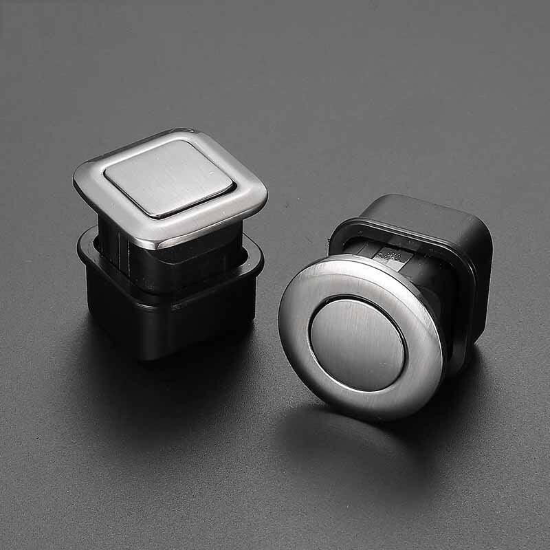Hidden Door Handles Spring Drawer Pulls Knob Cabinet Handles Knobs Embedded Furniture Handle