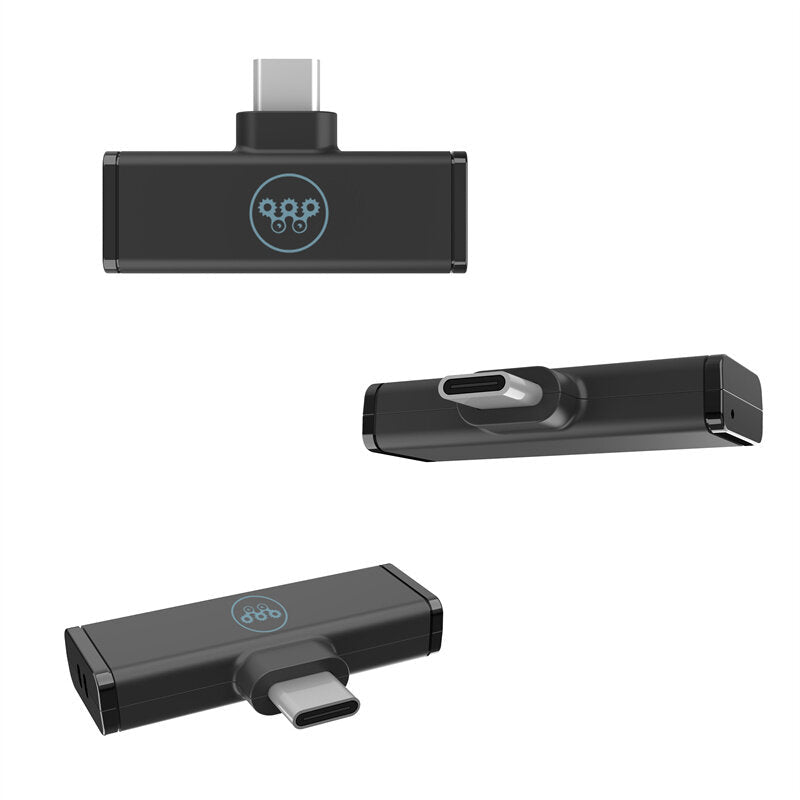 Wireless Microphone Low Latency Portable Audio Video Recording Plug-Play Lapel Mic