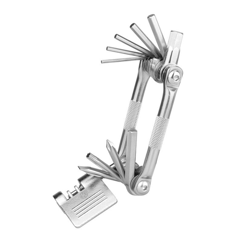 11 In 1 Multi-Function Bicycle Repair Tool Allen Wrench Slotted/Phillips Screwdriver Chain Cutter Bike Tools Kit Cycling Fishing