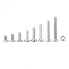 520Pcs Stainless Steel Hex Socket Round Head Screws Nuts Assortment Set M3 M4 M5