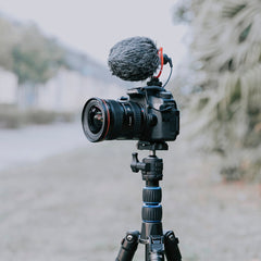 Mini Microphone Plug-and-Play Mic 3.5mm Plug with Shock Mount Wind Screen for Smartphone DSLR Camera Video Photography