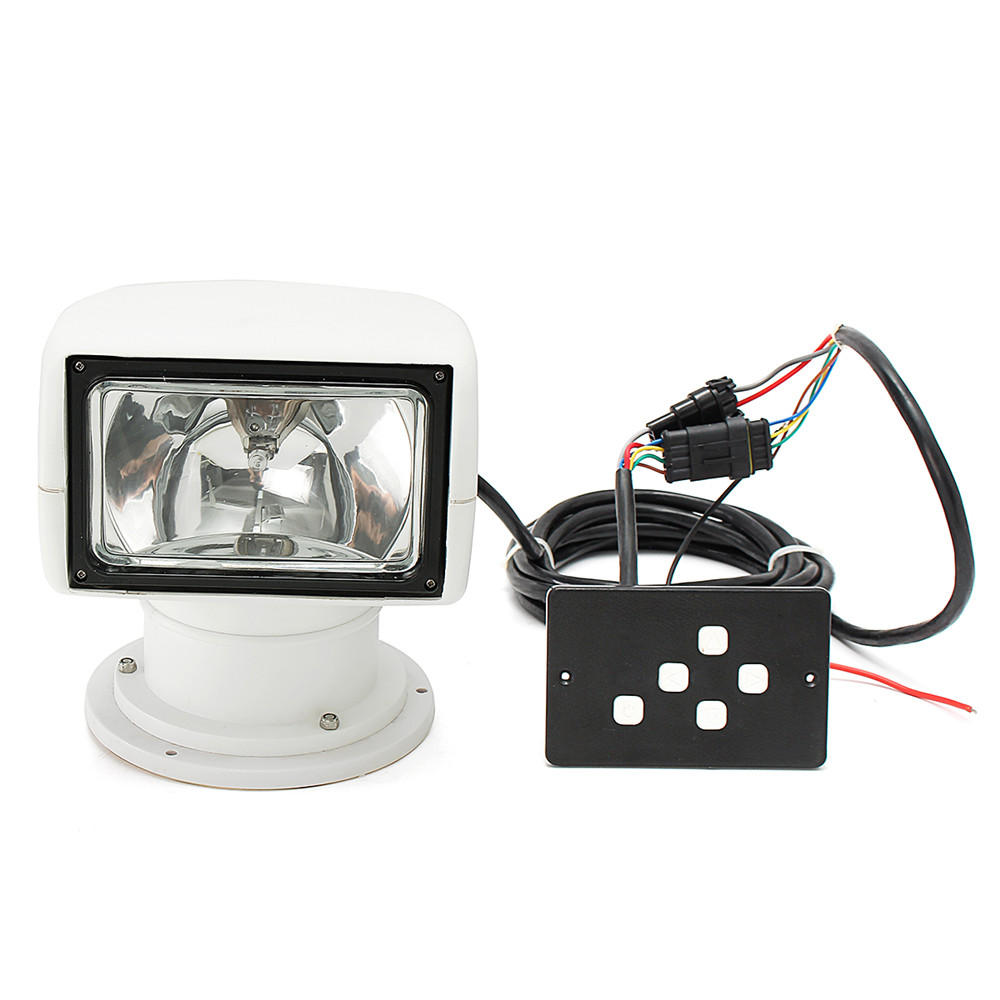 360 Remote Control Spotlight Searchlight Marine Work Light Boat Truck Car 12V 100W Bulb