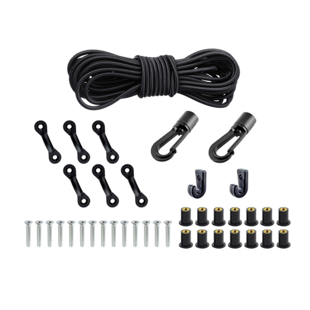 Marine Products Expanded Deck Rigging Kit Accessory Elastic Rope Bungee Nylon C and Buckle For Kayaks Canoes Boat Accessories