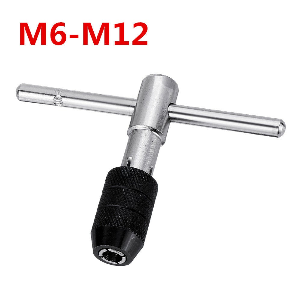 T-handle Screw Handle M3-M6 M5-M8 M6-M12 Tap Wrench Chuck Type Tapping Tool