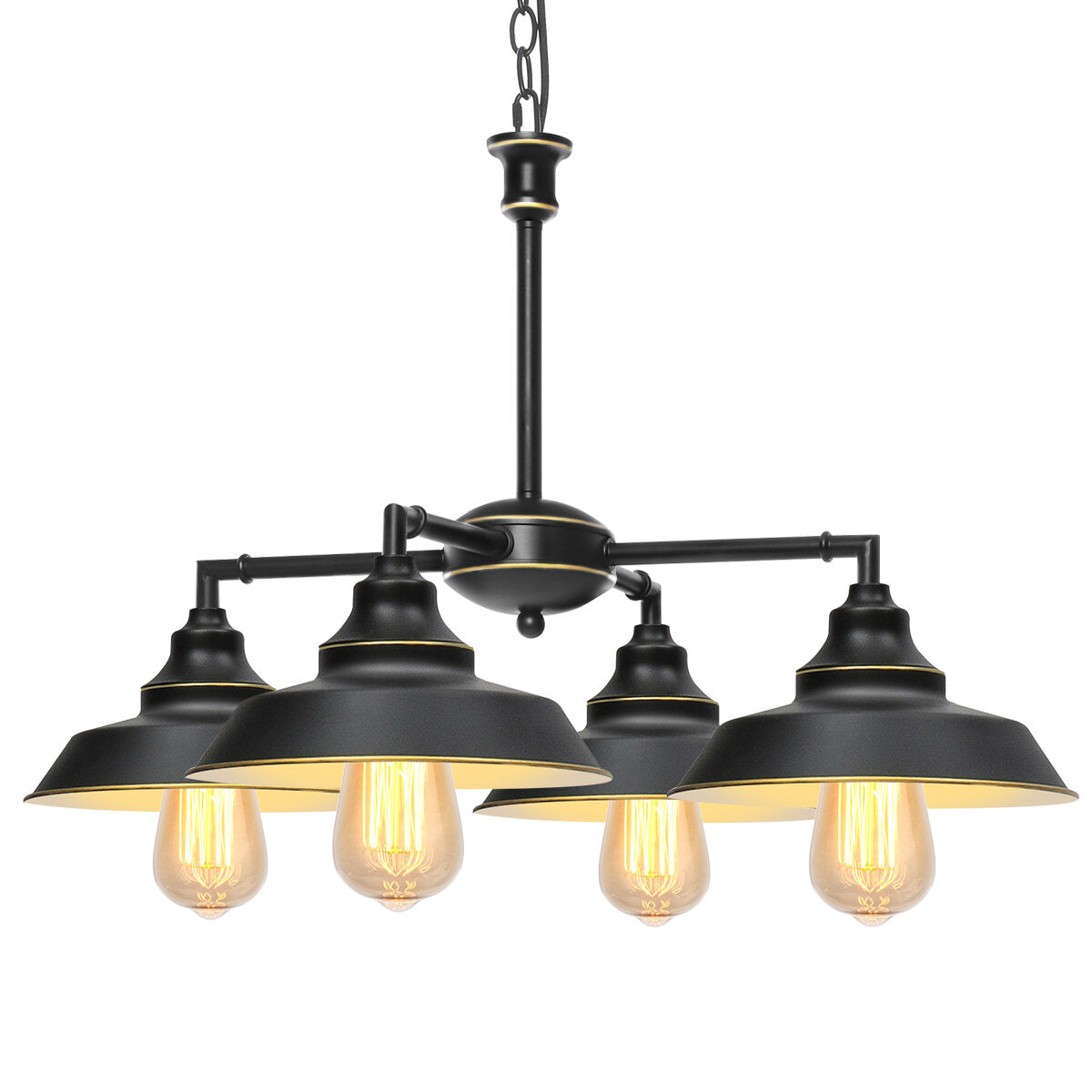 Industrial Metal Chandelier Pendant Light Indoor Home Bar Ceiling Lamp Fixture AC110V