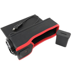 Car Seat Gap Storage Box Multifunctional Left/ Right USB Charging Leather