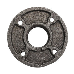 1/2 3/4 or 1 Inch Reinforced Black Flange Iron Pipe Floor Fitting Plumbing Threaded Flange