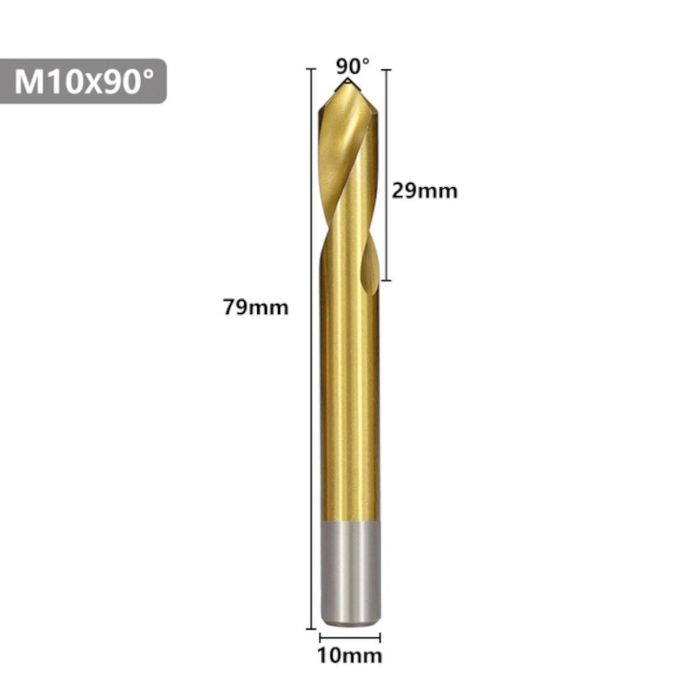 90 Degree Chamfer End Drill 4-12mm Titanium Coated High Speed Steel Spotting Location Center Bit Machine