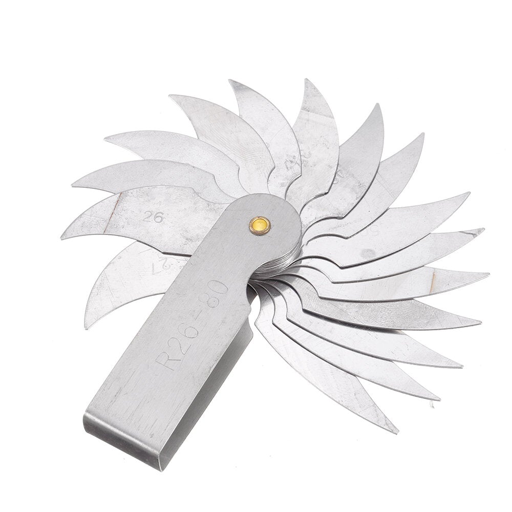 R26-80mm Radius Gauge External Internal Concave Convex Measuring Gauging Tool