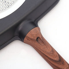 Frying Pan Aluminum Alloy Griddle Grill Non Stick Skillet Cooking Fry Square BBQ