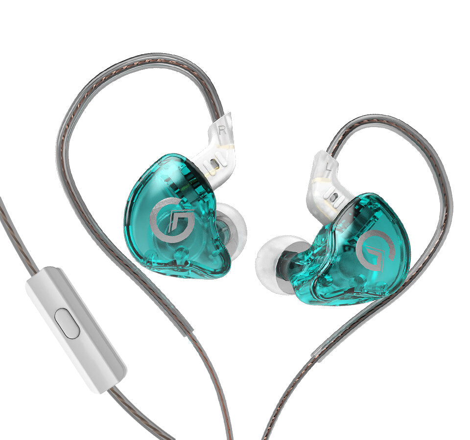 Dynamic In-Ear Wired Earphone Hi-Fi Noice Cancelling Sport Game Earphone Detachable Cable Earplugs Headphone With Microphone