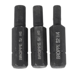 3pcs H4-H6 Hexagon Impact Screwdriver Bits 8mm Hex Shank 36mm Hexagon Screwdriver Bits Set