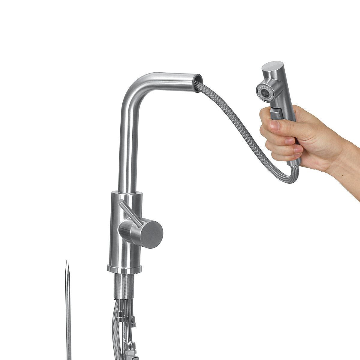 Kitchen Faucet Mixer Tap With Pull-out Shower Single Lever