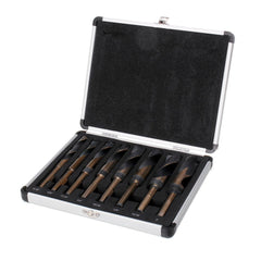8pcs 1/2 Inch Shank HSS 4241 Twist Drill Bit Set 9/16 to 1 Inch Twist Drill for Wood Metal