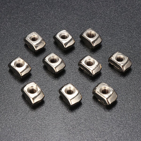 50pcs T Sliding Nut Zinc Plated Carbon Steel T Sliding Nut for 2020 Aluminum Profile
