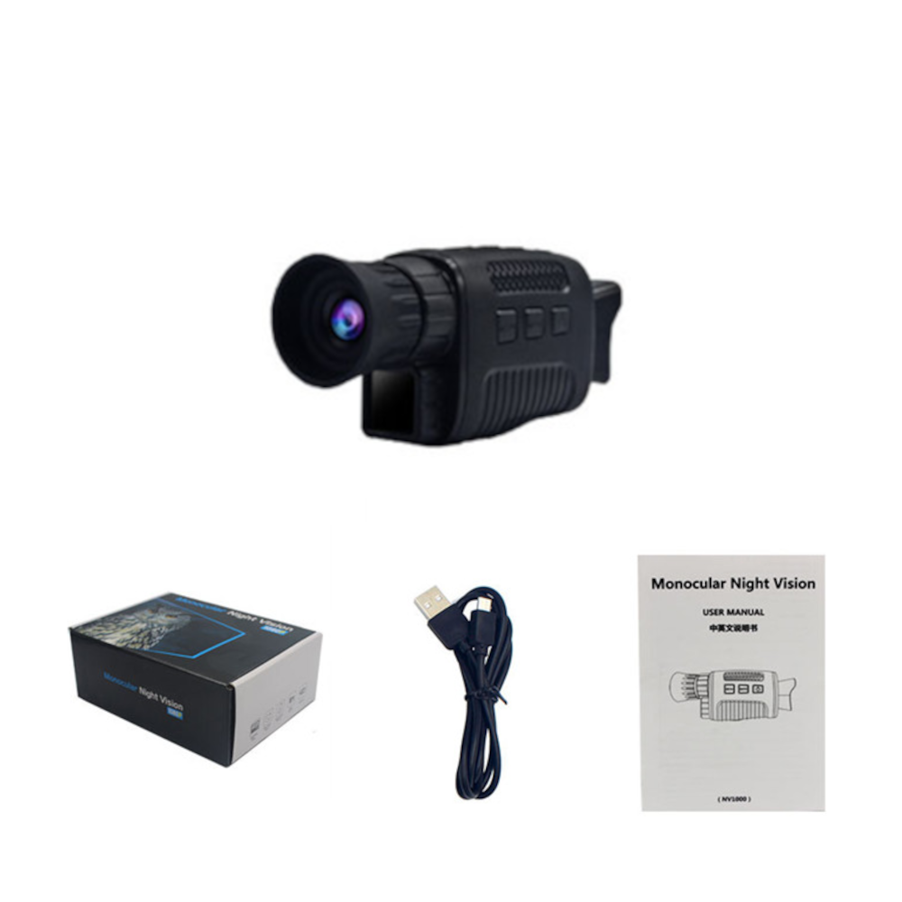 Infrared Night Vision Digital Hunting Camera Video Camera Scouting Trail Monitoring Monocular Camera for Wildlife Outdoor Photography Hunting Camping