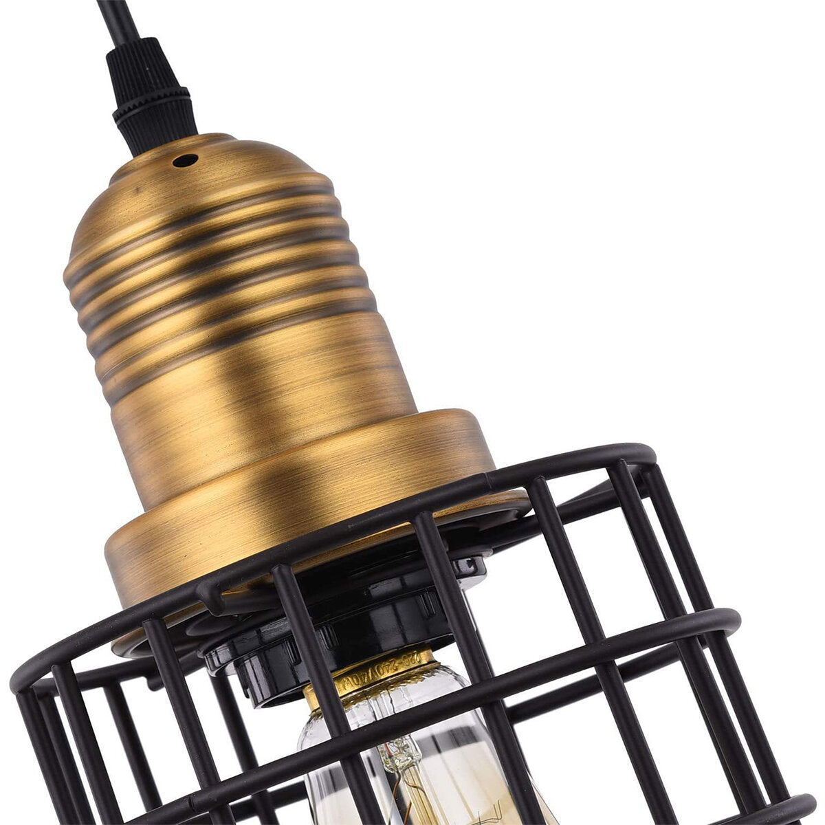 Plug-in Iron Pendant Light Ceiling Lamp Hallway Bar Restaurant Corridor Fixture Chandelier Decor