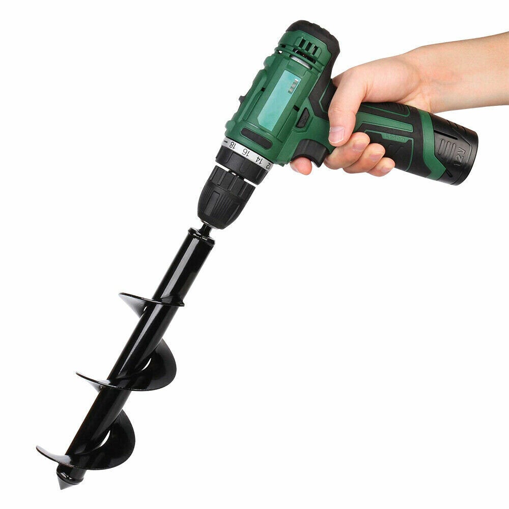 4/4.6/5/8cm Gardening Plant Auger Drill Bit Farm Vegetable Short Rod Earth Post Hole Digger Tools
