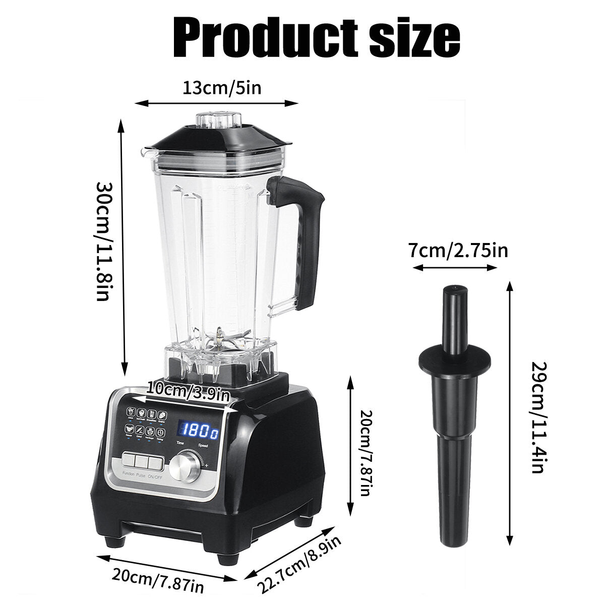 2L Automatic Touchpad Professional Blender Mixer Juicer