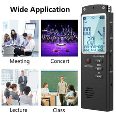Voice Recorder USB Professional 96 Hours Dictaphone Digital Audio With WAV MP3 Player