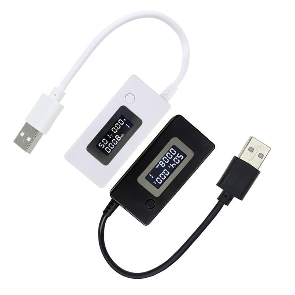 LCD Digital Display USB Charging Ammeter Voltmeter Capacity Tester Power Adapter