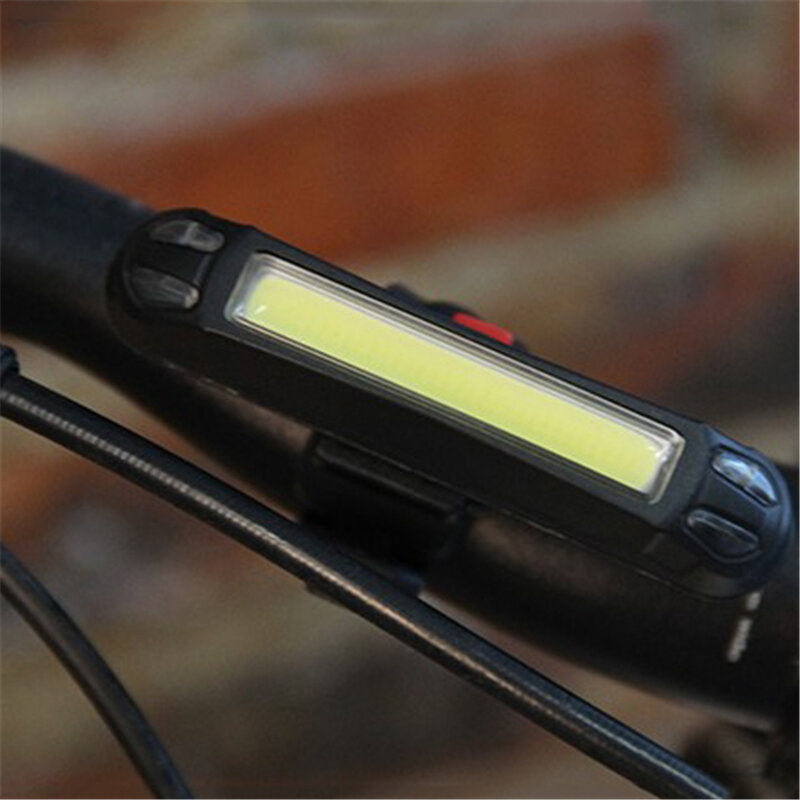 2 in 1 500LM Bicycle USB Rechargeable LED Bike Light Taillight Ultralight Warning Night