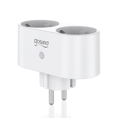 Smart Plug 2 IN 1 Dual EU Plug WiFi Outlet 16A Socket APP Remote Control Electricity Statistics Home Light Switch Timer Works With Alexa Google Home
