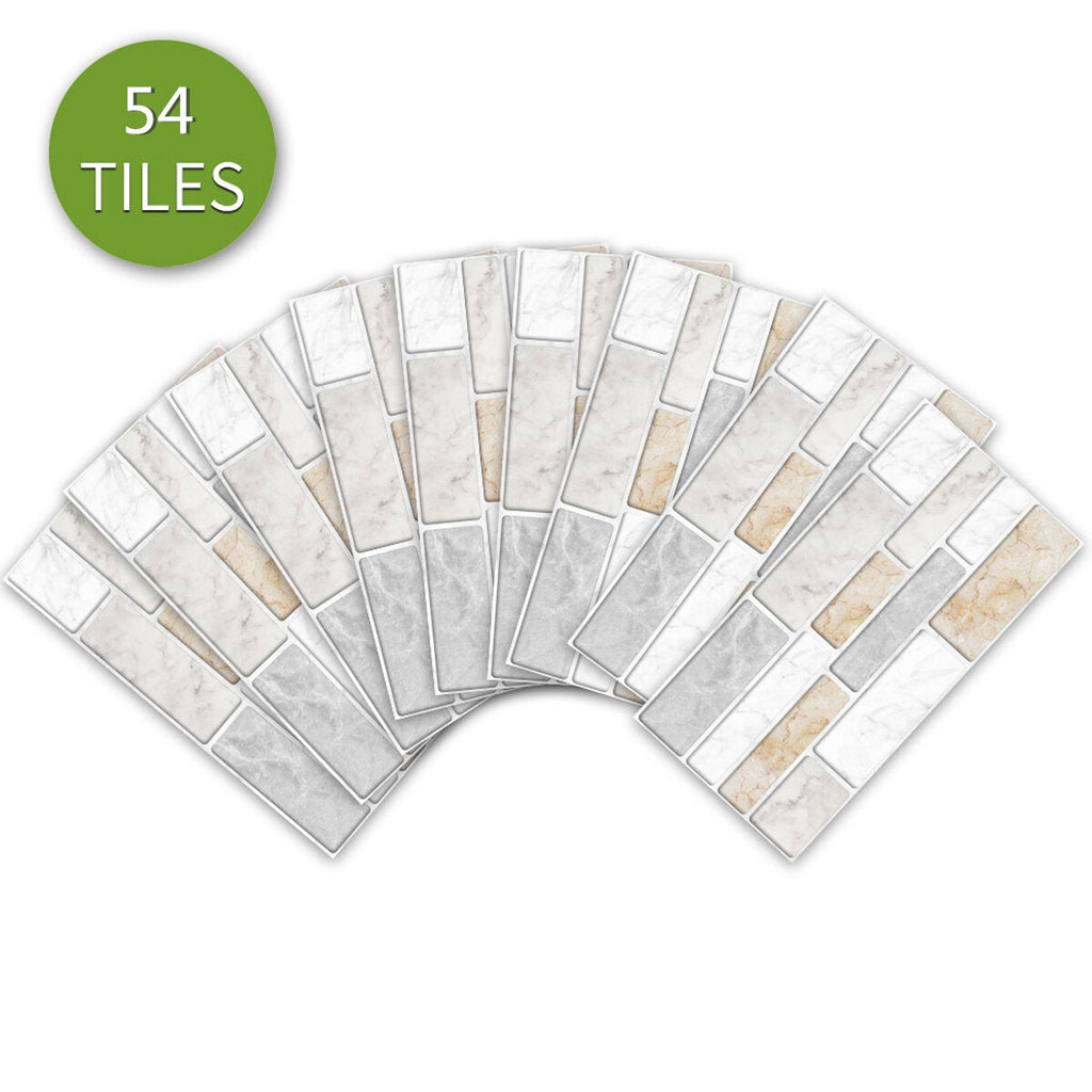 9pcs/27pcs/54pcs Wall Sticker Kitchen Tile Stickers Bathroom Self-adhesive Decor Home DIY