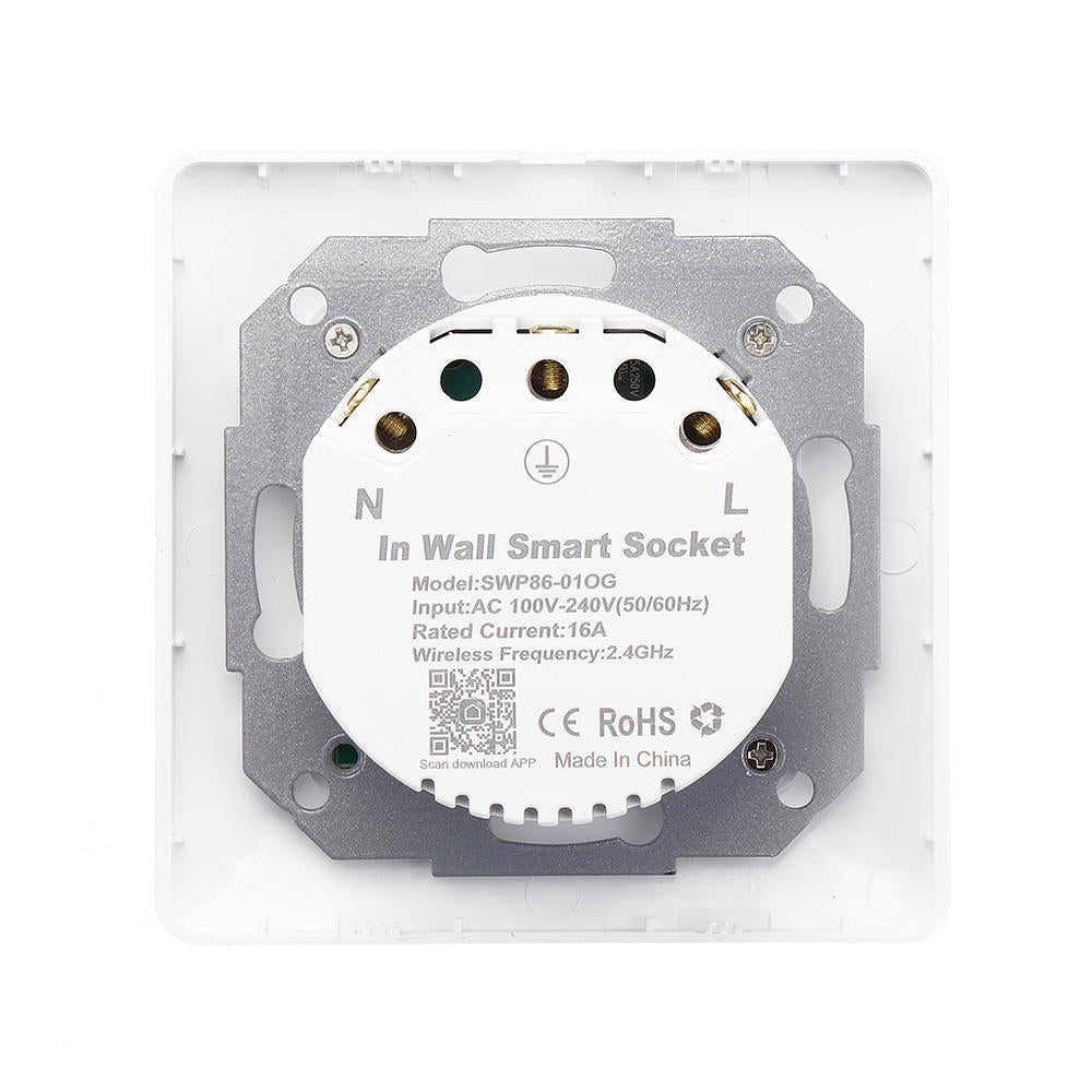 WiFi Smart Light Wall Switch Socket Outlet Tuya Wireless Remote Control Work with Alexa Google Home