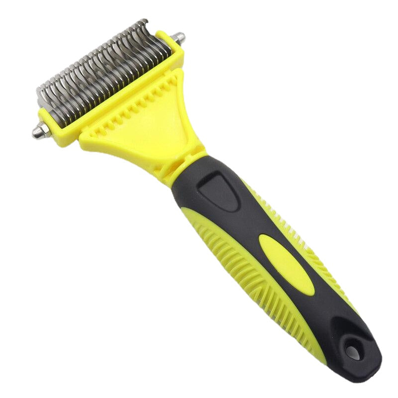 Double-Sided Pet Cleaning Stainless Steel Fur Brush Comb Dog Cat Grooming