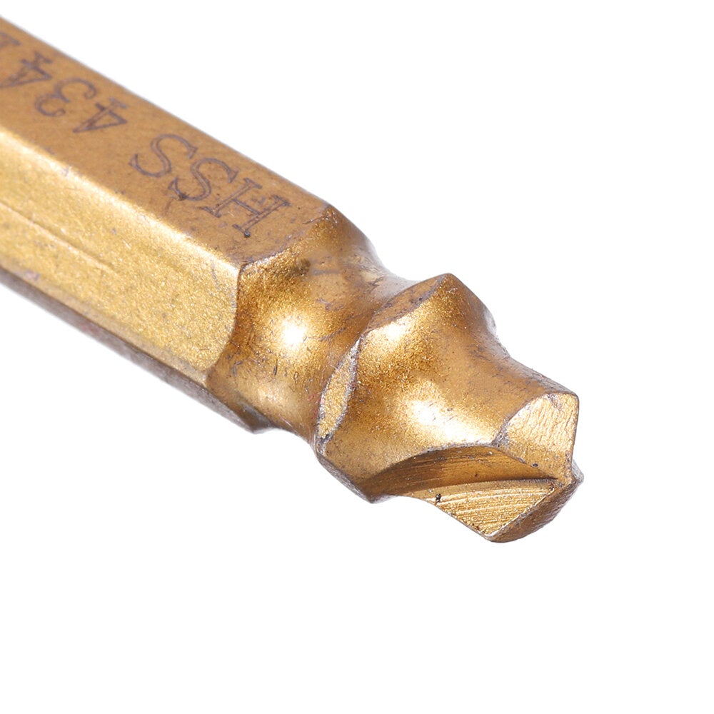 5pcs Double Side Damaged Screw Bolt Extractor Drill Bits Gold Oxide Edition Stripped Screw Removers