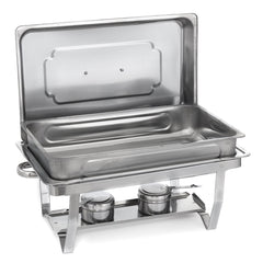 Folding Buffet Stove Stainless Steel Chafing Dish Food Warmer for Kitchen