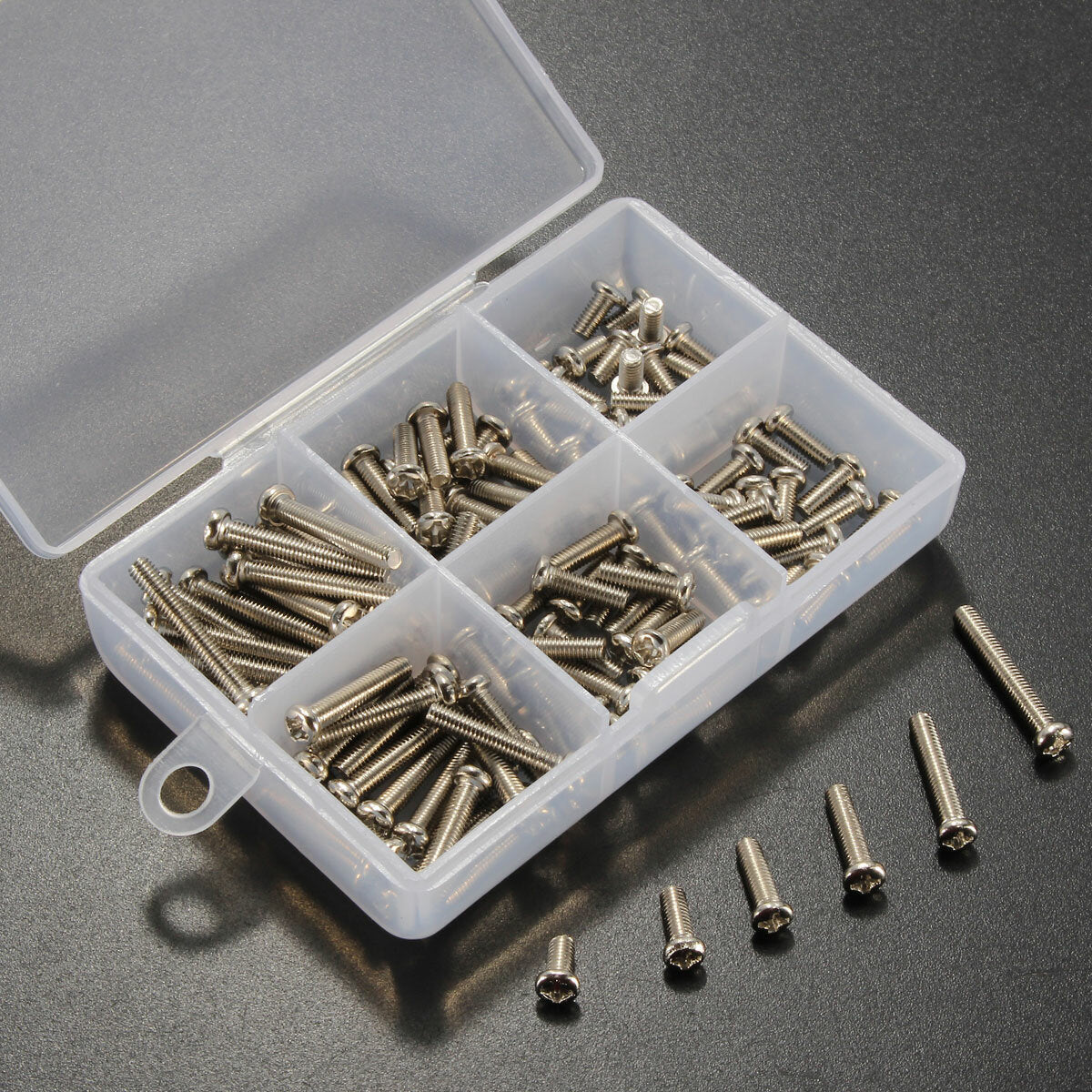 300pcs/120pcs M3 Stainless Steel Button Philip Head Socket Cap Screw Assortment Kit