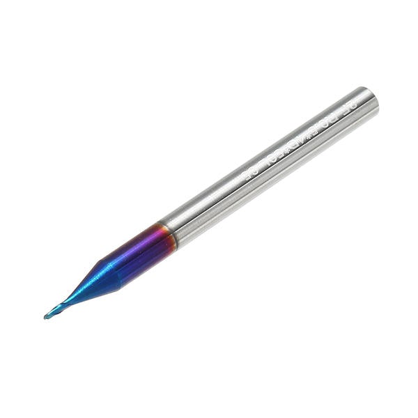 R0.5-R3 2 Flutes Tungsten Carbide End Mill HRC65 NACO Coated Ball Nose Cutter