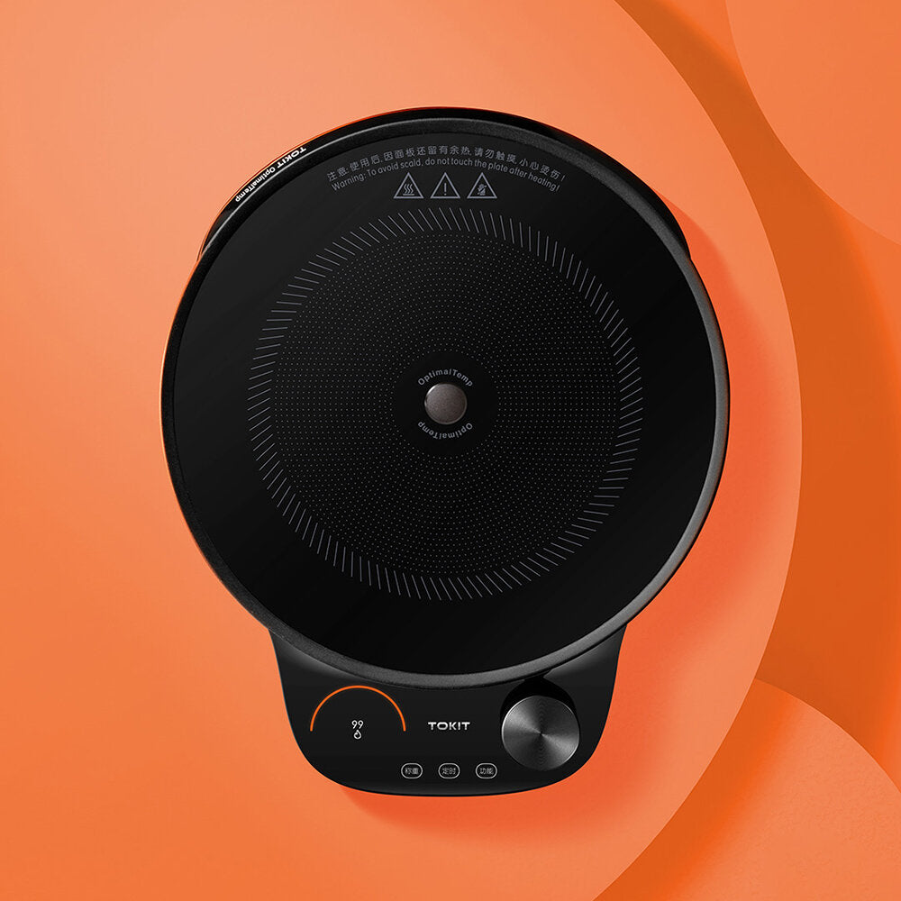 Smart Induction Cooker 2100W OLED Display 99 Gear Heat Weighing Cooker Kitchen Appliances Work With APP