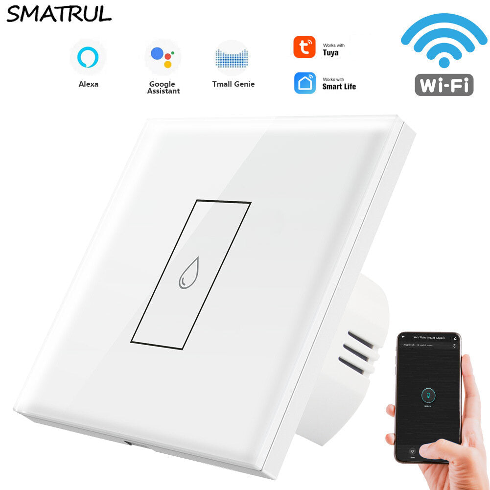 WIFI Water Heater Switch Touch Switch Zero Fire Tuya APP Timing Wifi Switch Remote Control Household Water Heater Switch