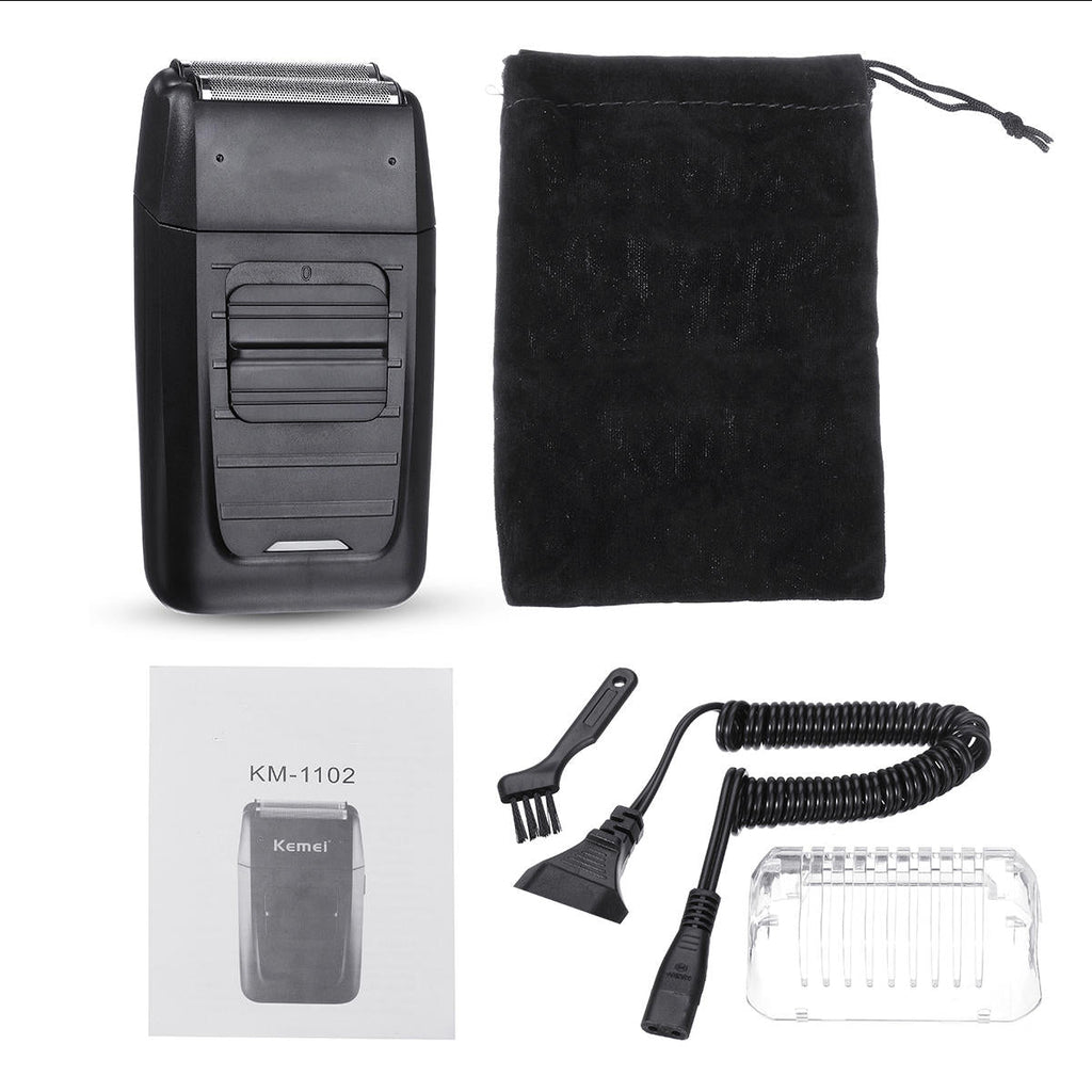 Hair Trimmer Rechargeable Men Electric Dual Blade Reciprocating Shaver Trimmer