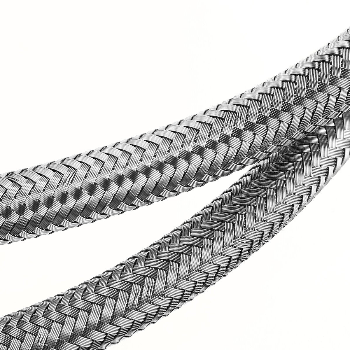3FT Fuel Hose Oil Gas Line PTFE Stainless Steel Braided