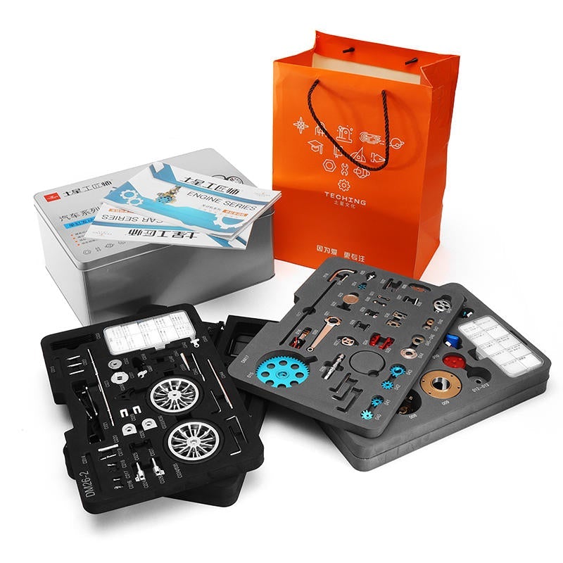 Car Model Single Cylinder Engine Aluminum Alloy Model Gift Collection Toys