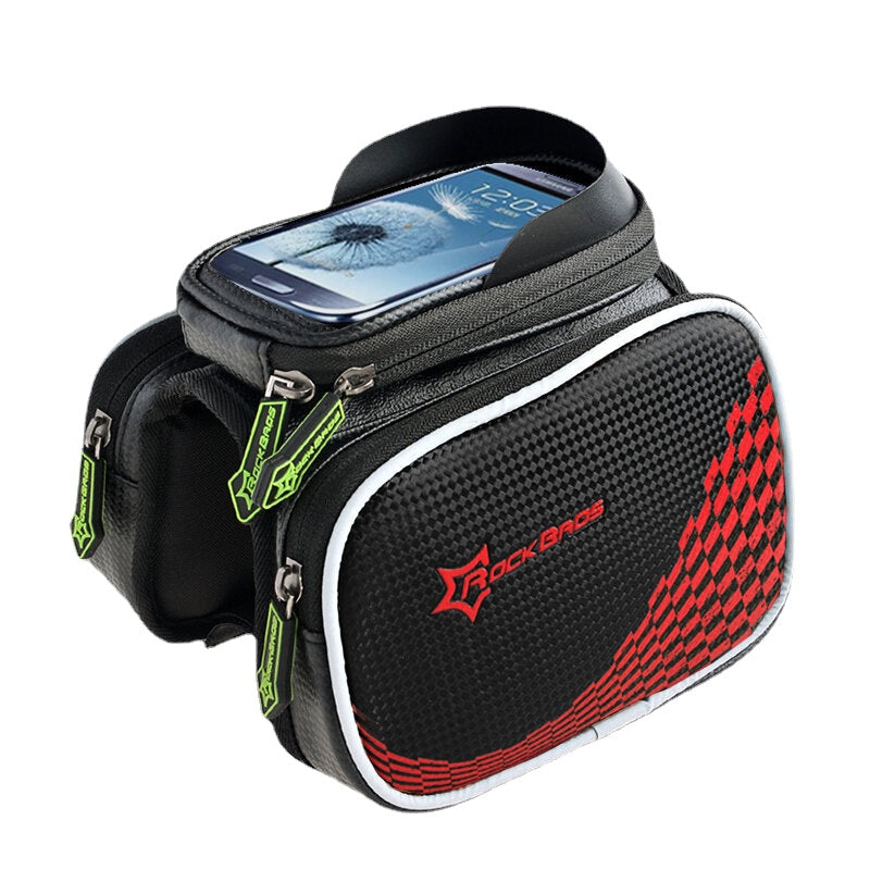 Bicycle Front Tube Bag Pannier Smartphone Bag Saddle Bag