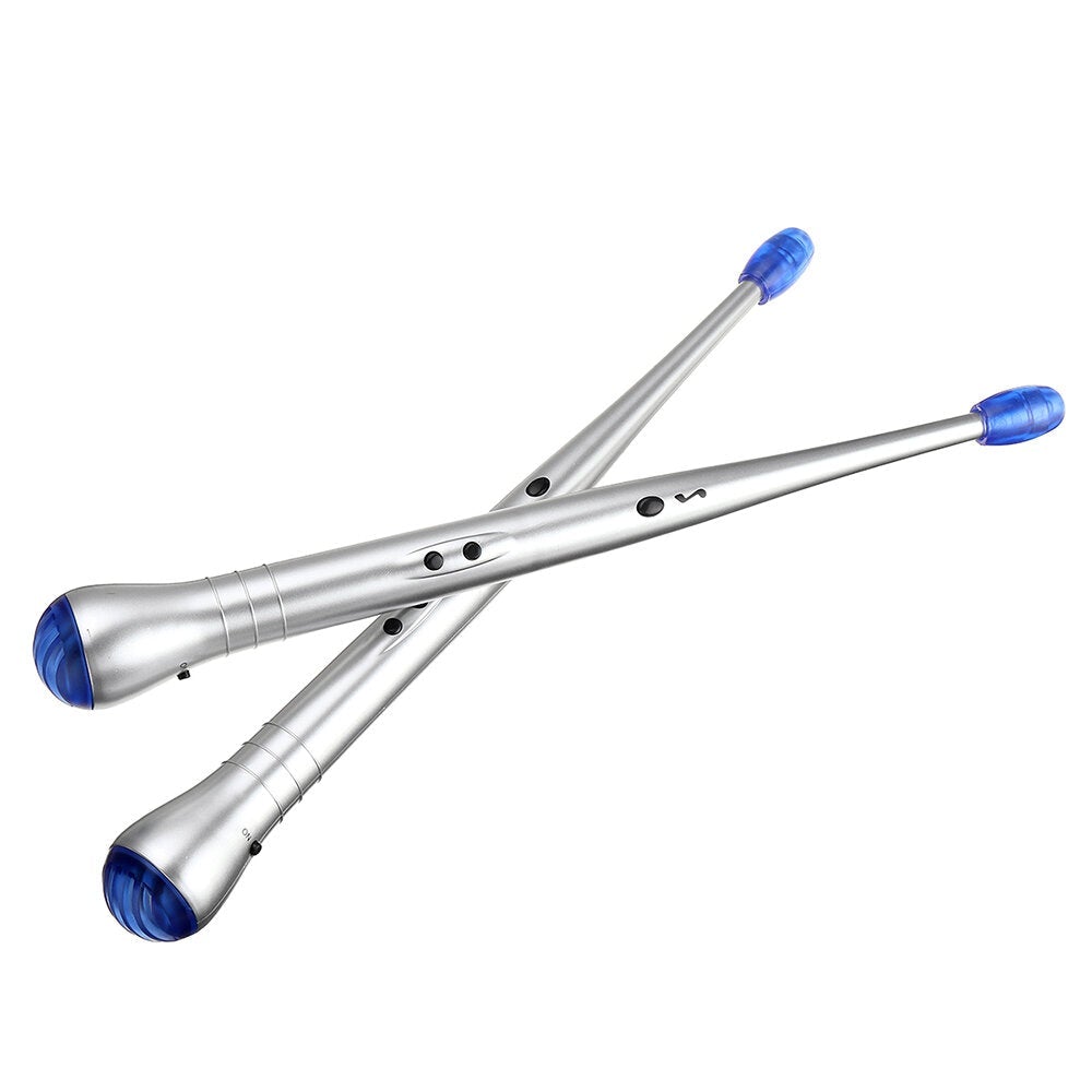 Electric Drum Sticks Air Drumsticks with Light Music Cymbal & Snaredrum Sound Percussion Musical Instrument